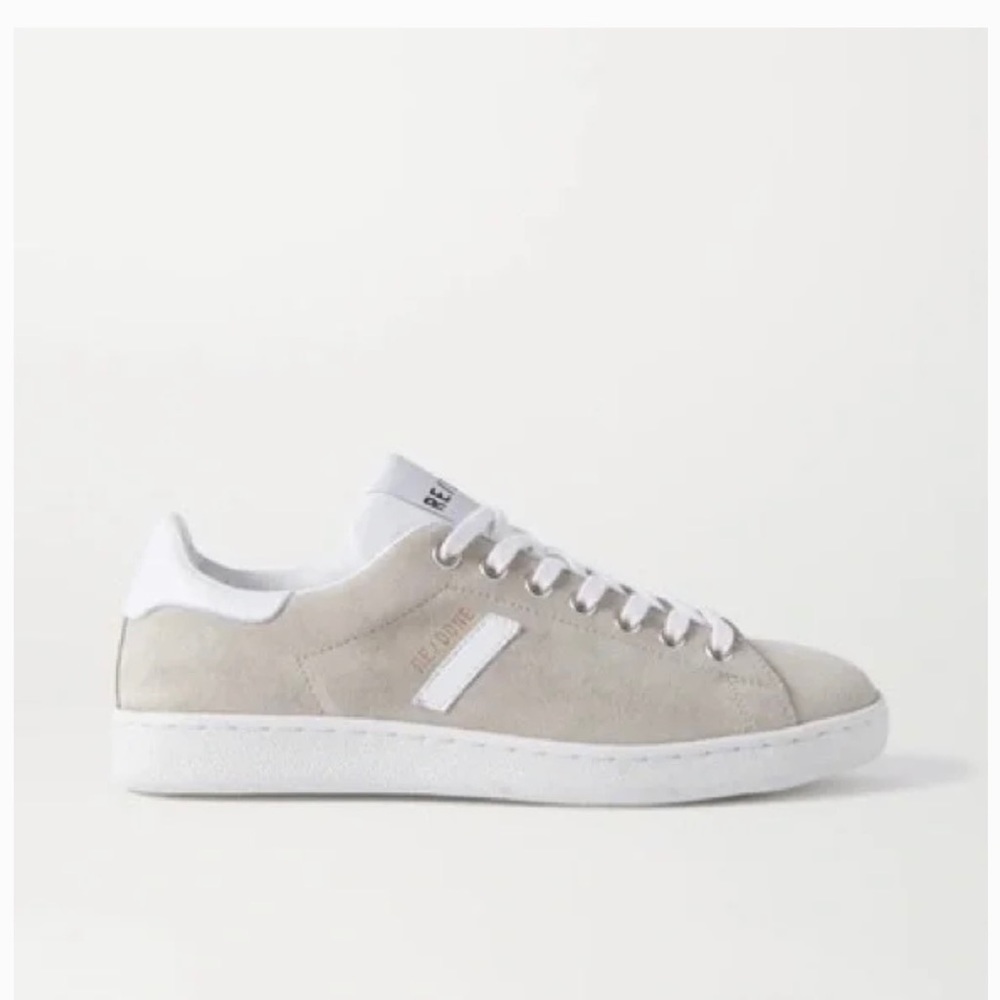 Tan RE/DONE suede 70’s tennis Shoes